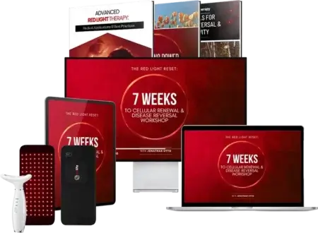 Red Light Therapy - 7 Weeks To Cellular Renewal & Disease Reversal Workshop With Free Red Life Therapy Belt and Neck Massager - 3 Payments