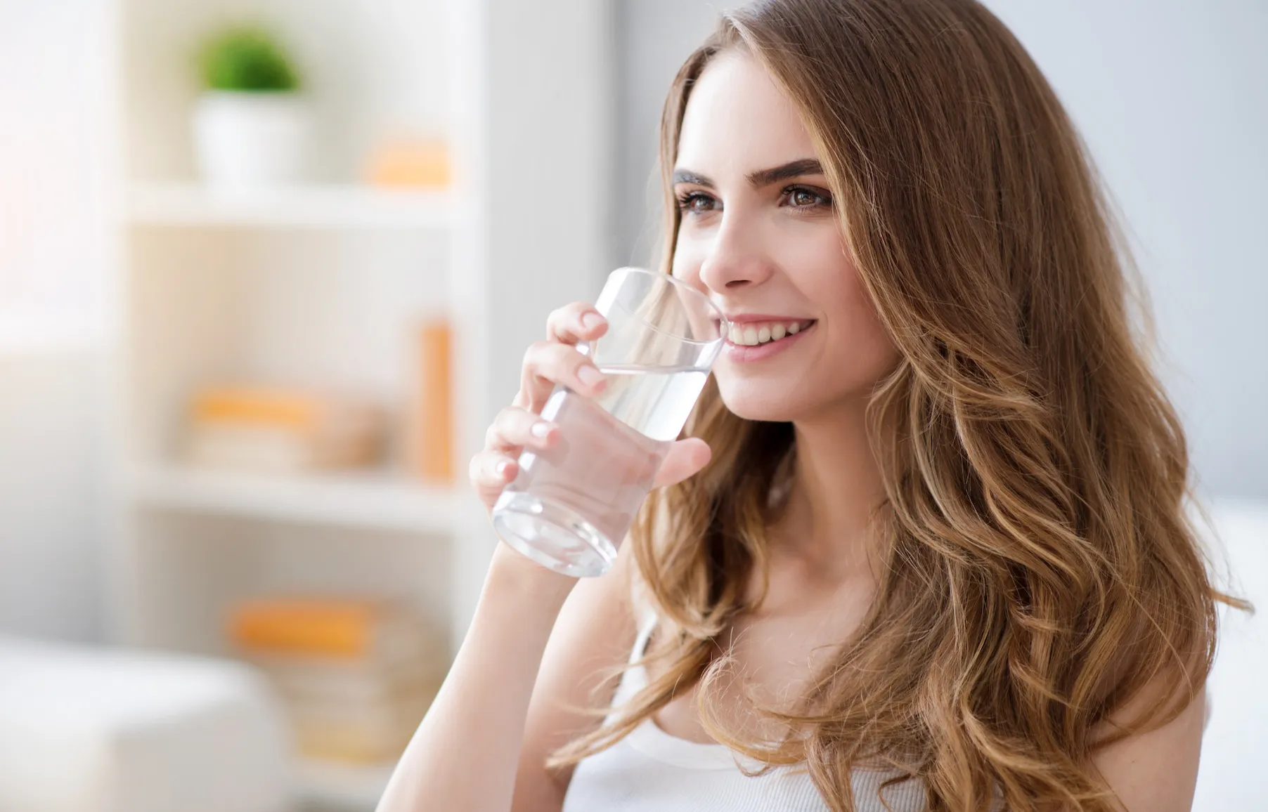 Chlorine dioxide reacts with natural organic matter in water, forming oxidized organic compounds.