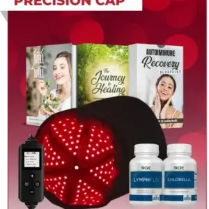 Red Light Therapy - Cap - Chlorella + Lymphflo + Black Seed Oil Pure