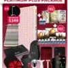Red Light Therapy - Comprehensive Plus, PEMF and Sauna Blanket Pro Bundle - AH - Chlorella + Lymphflo + Black Seed Oil Pure