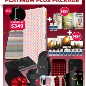 Red Light Therapy - Comprehensive Plus, PEMF and Sauna Blanket Pro Bundle - AH - Chlorella + Lymphflo