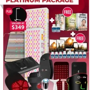 Red Light Therapy - Comprehensive, PEMF and Sauna Blanket Pro Bundle - AH - Chlorella + Lymphflo + Black Seed Oil Pure