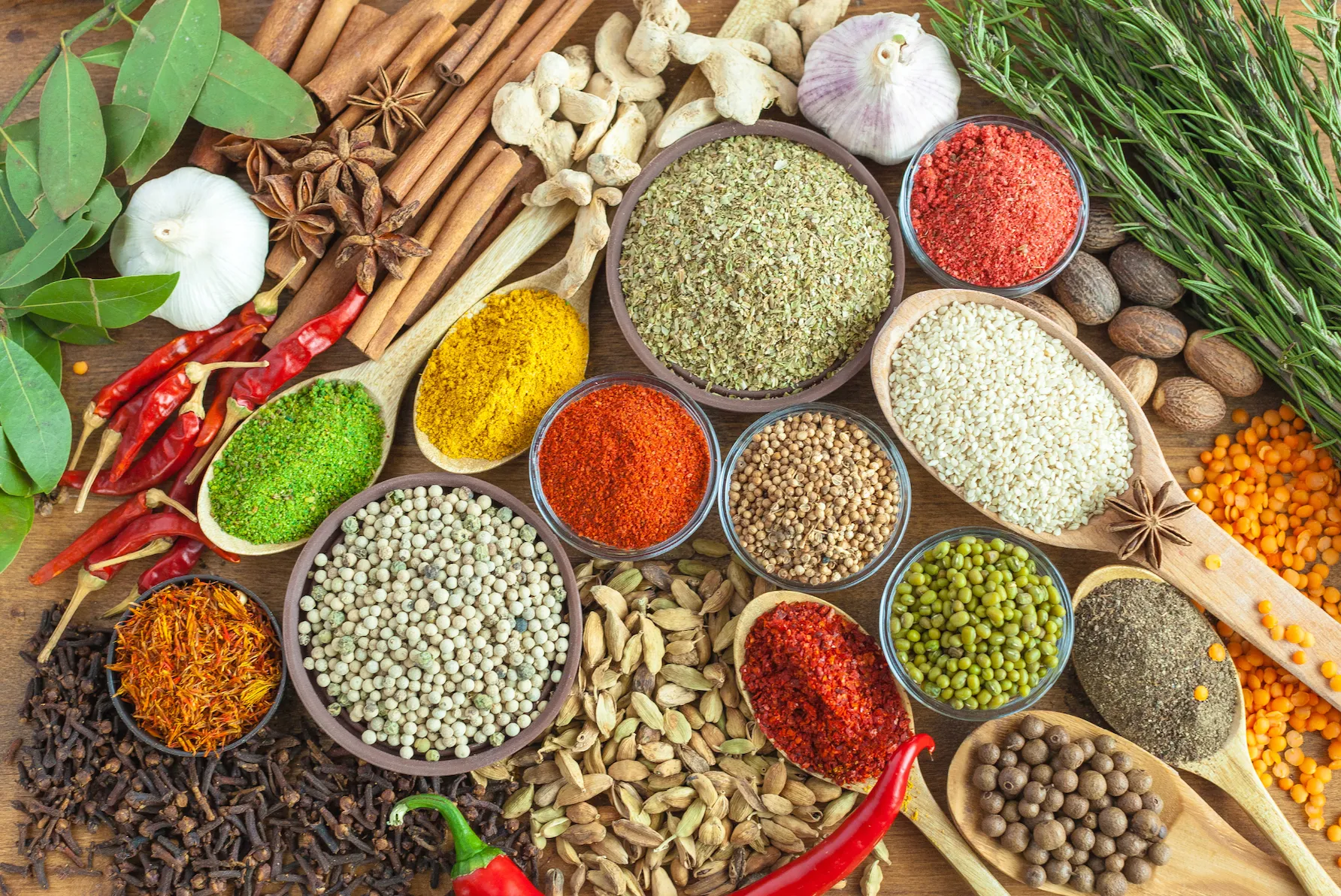 Herbs and spices are gluten-free and they enhance the flavours of food well!